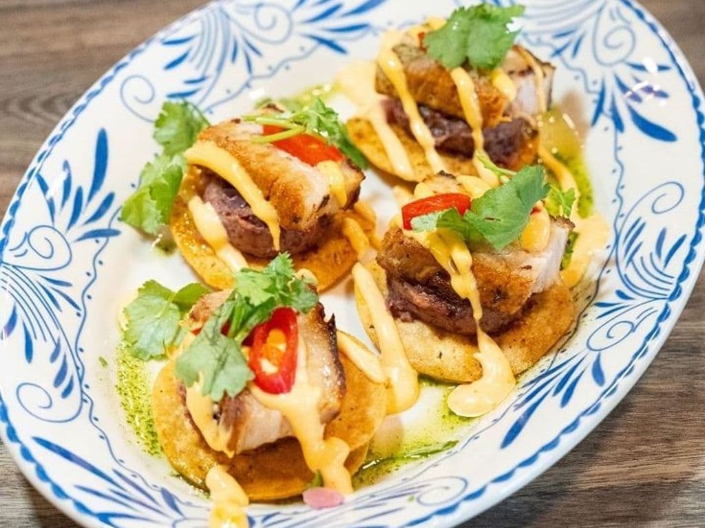 Mini Pork Belly Tostadas