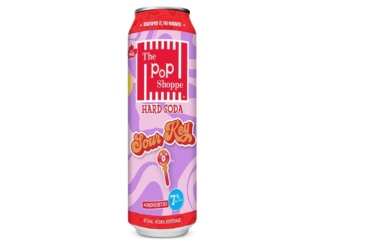 Pop Shoppe Sour Key Hard Soda (1 x 473 ml can)