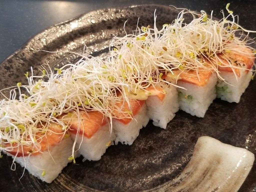 Sockeye Salmon Oshi Sushi
