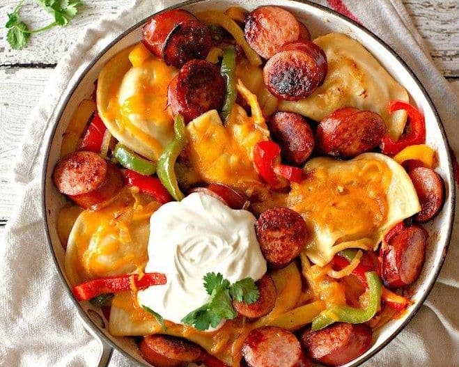 Italian Spicy Sausage Pierogi