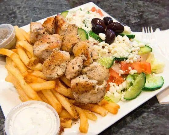 Chicken Souvlaki Dinner
