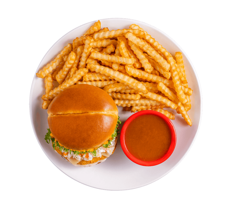Burger Buffalo poulet frit / Buffalo Fried Chicken Burger