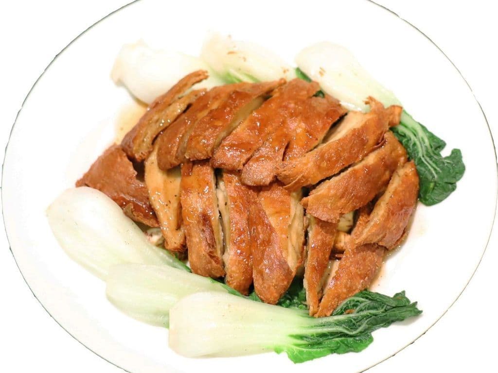 E57 Veggie Duck with Plum Sauce梅子素鴨