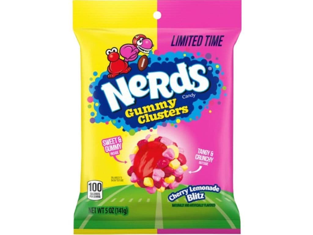 Nerds Gummy Clusters Cherry Lemonade Blitz Hard Candy Coated Gummies 142g
