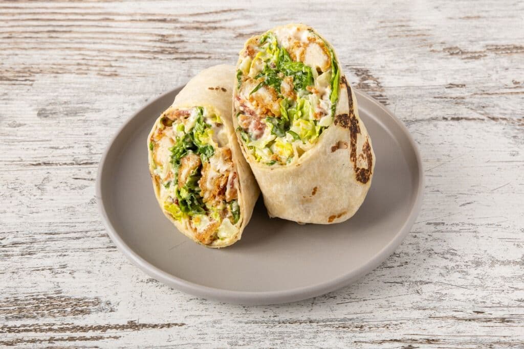Crispy Chicken Caesar Wrap