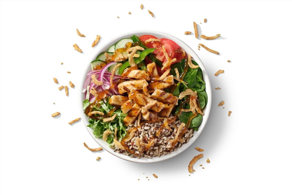 Chicken Teriyaki Crunch Bowl (590 Cals)
