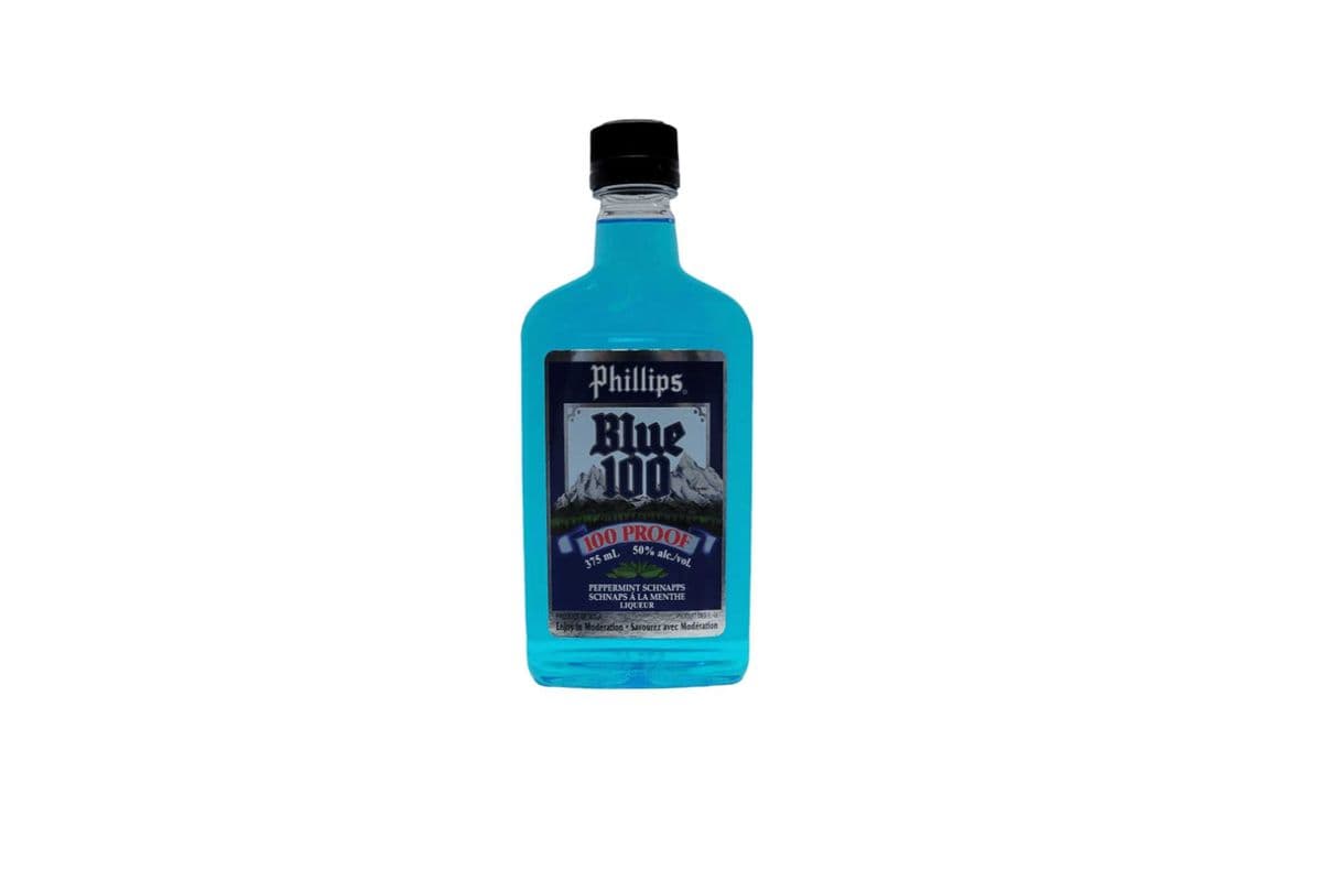 Phillips Blue 100 Peppermint Schnapps (341701) (1 x 375ml)