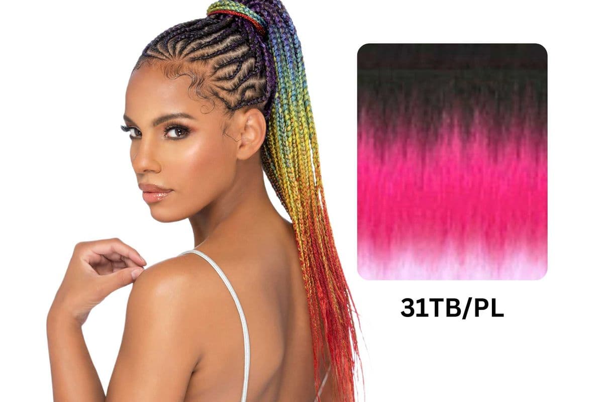 (31TB/PL) Amore Mio Pre-Stretched Samba Color Stretch Braid 55 - SMCB