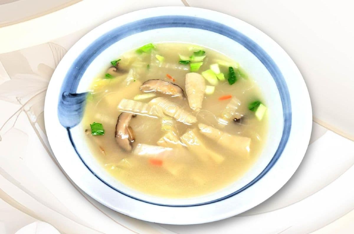 Vegetarian Gluten Pork Thick & Vermicelli / 素肉羹冬粉