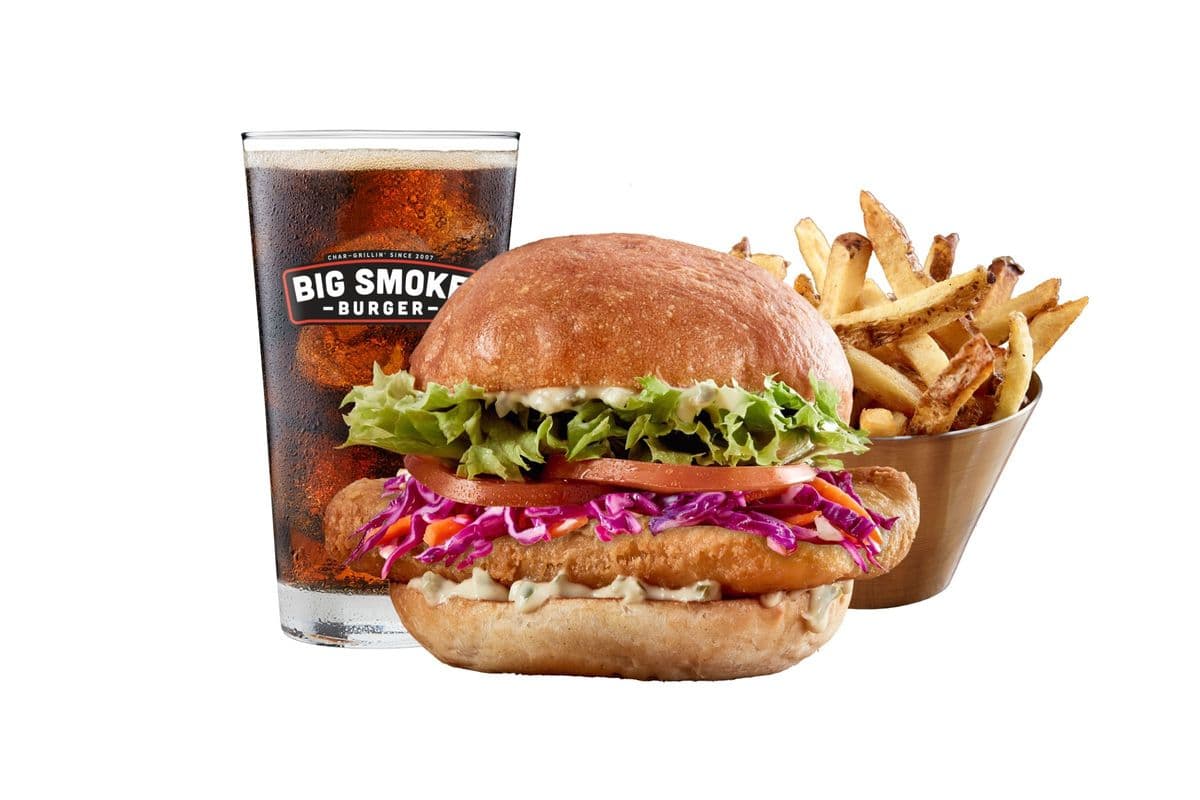 Battered Fish Burger Combo
