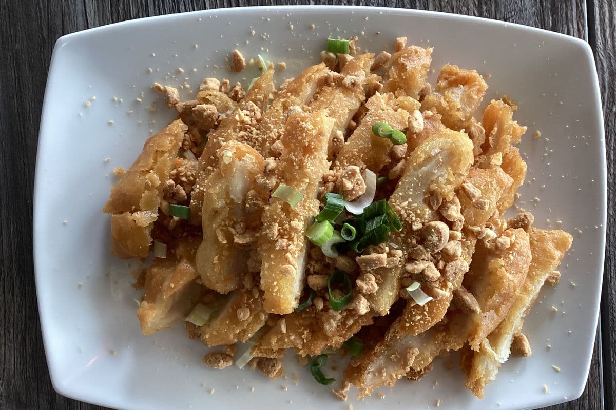 Chicken Soo Guy with Crushed Almond
