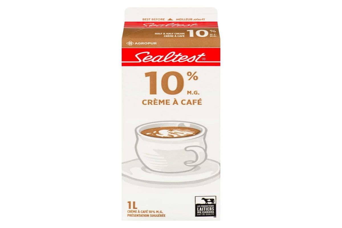 Sealtest 10% M.F. Half and Half Cream (1 L)