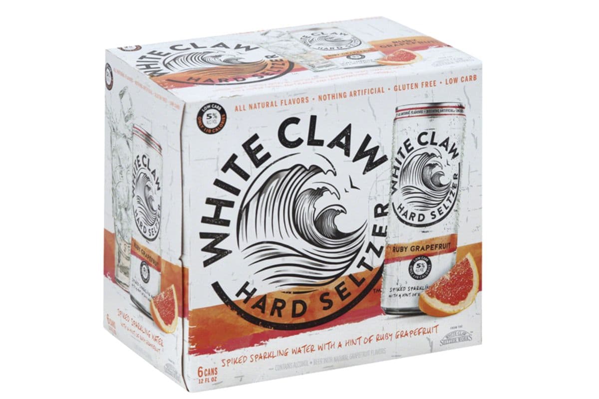 White Claw Seltzer Ruby Grapefruit (6 Cans) (6 x 355ML)