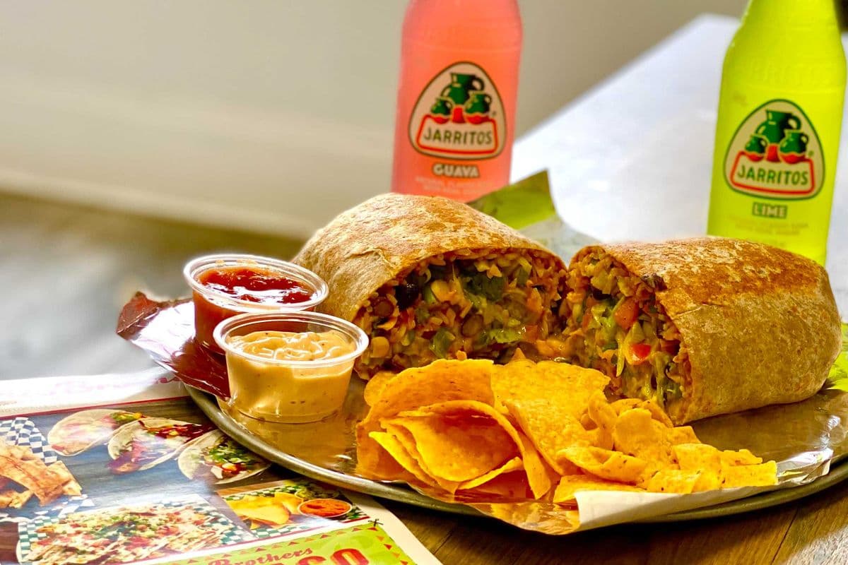 12" Vegetarian Burrito Combo