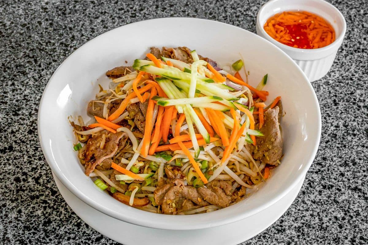 24B. Lemongrass Beef Stir fry with Vermicelli