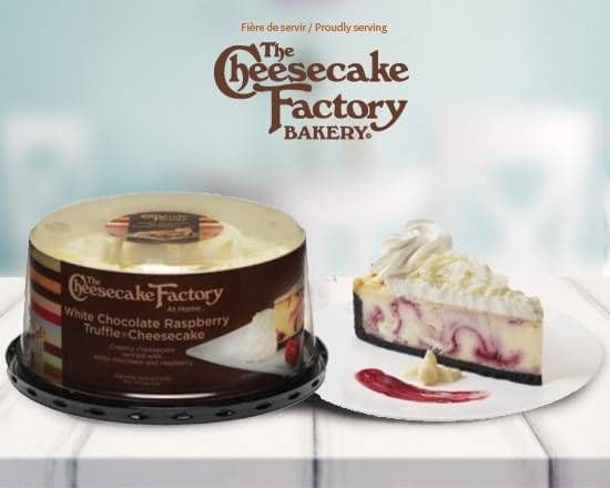 6" White Chocolate Raspberry Truffle Cheesecake by The Cheesecake Factory Bakery