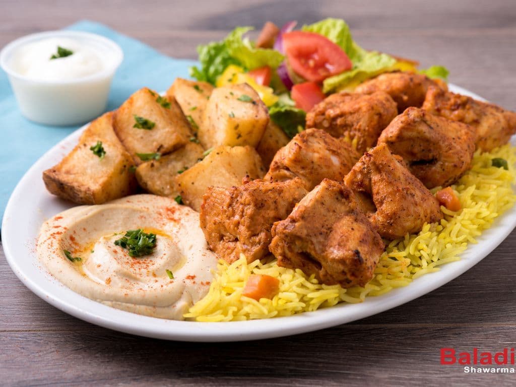 Chicken Shish Tawouk Plate