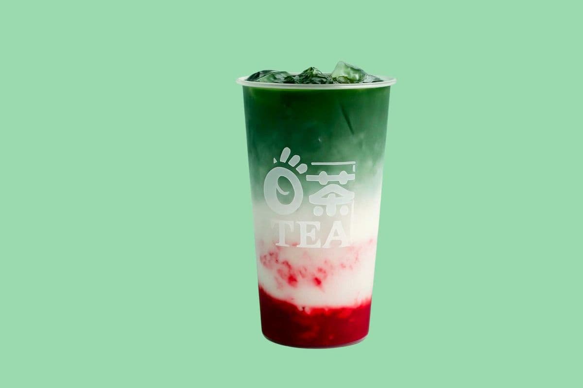 L6. Strawberry Matcha Forest (草莓抹茶小山园冰奶)