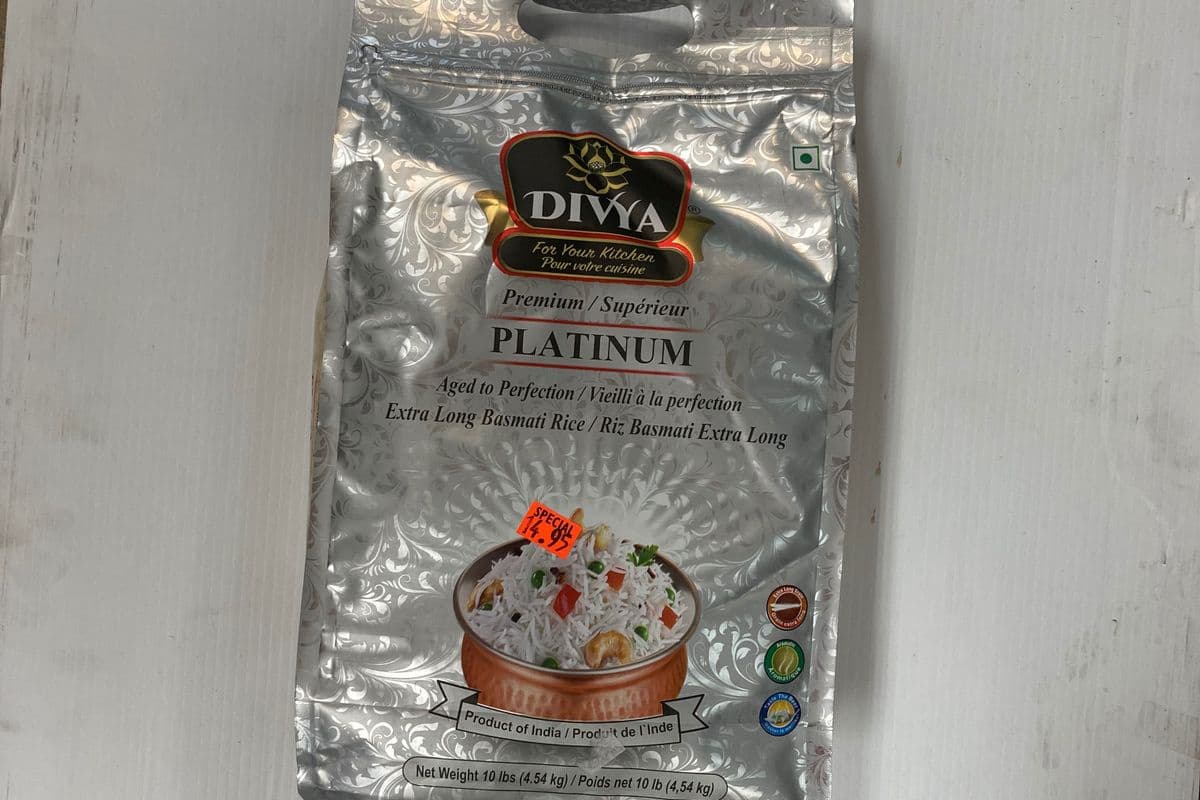 Divya Platinum Premium Basmati - OUT OF STOCK (4.54) (160 Cal)