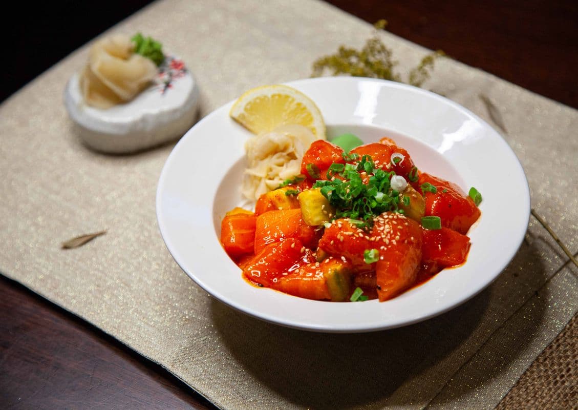 Spicy Tuna & Salmon Sashimi
