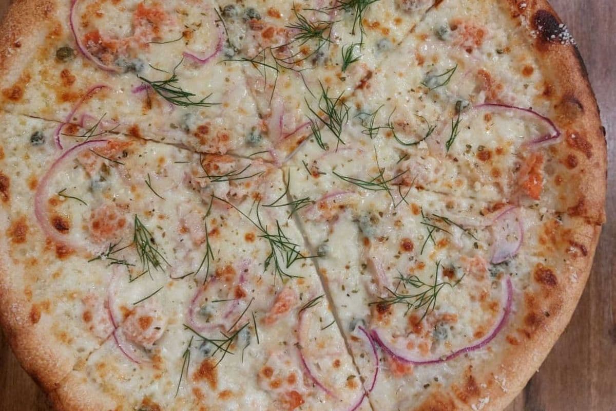 13. Medium Smoked Salmon Pizza