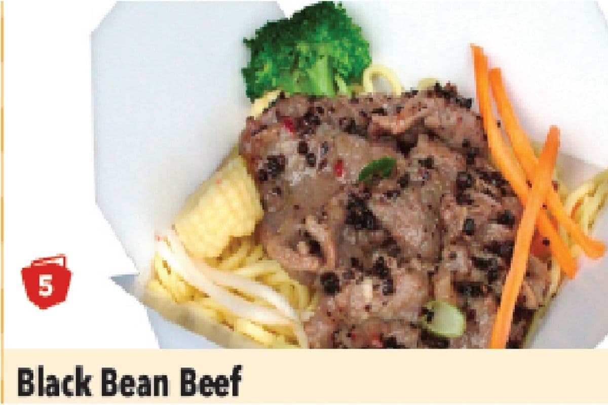 5. Black Bean Beef Noodles