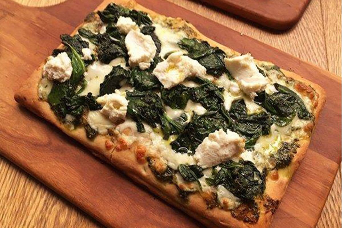 Share Spinach and Ricotta Pizza