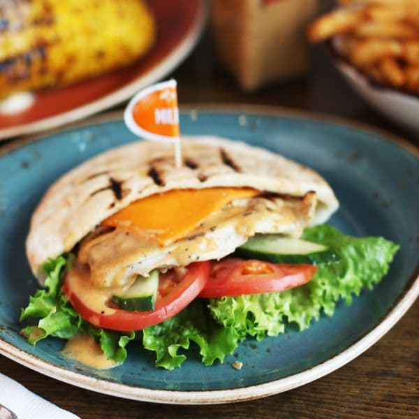 Peri Chicken Caesar Pita