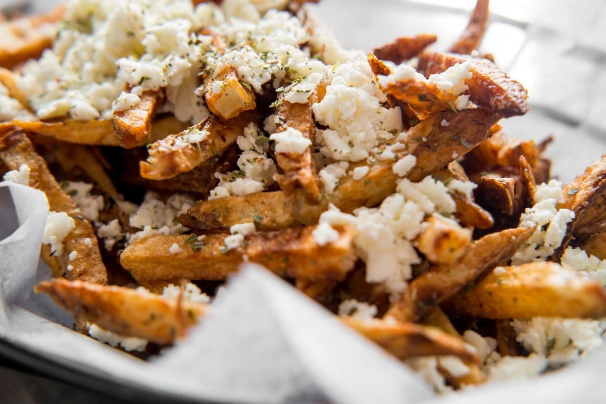 Parmesan or Feta Topped Seasoned Fries