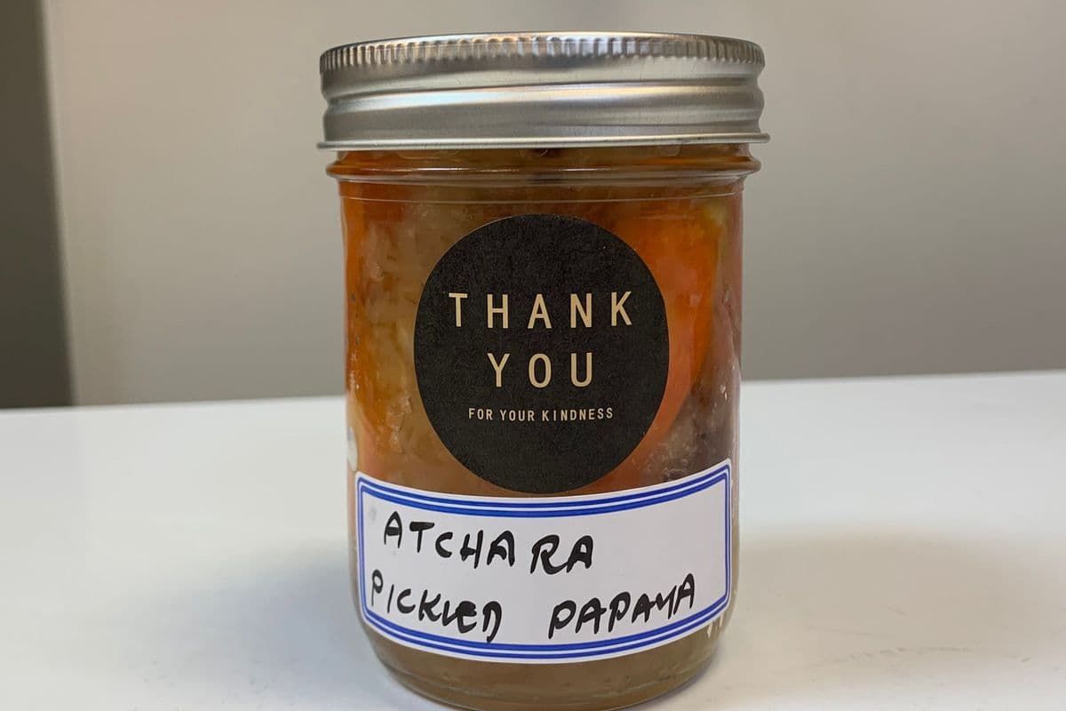 Atchara (pickled papaya)