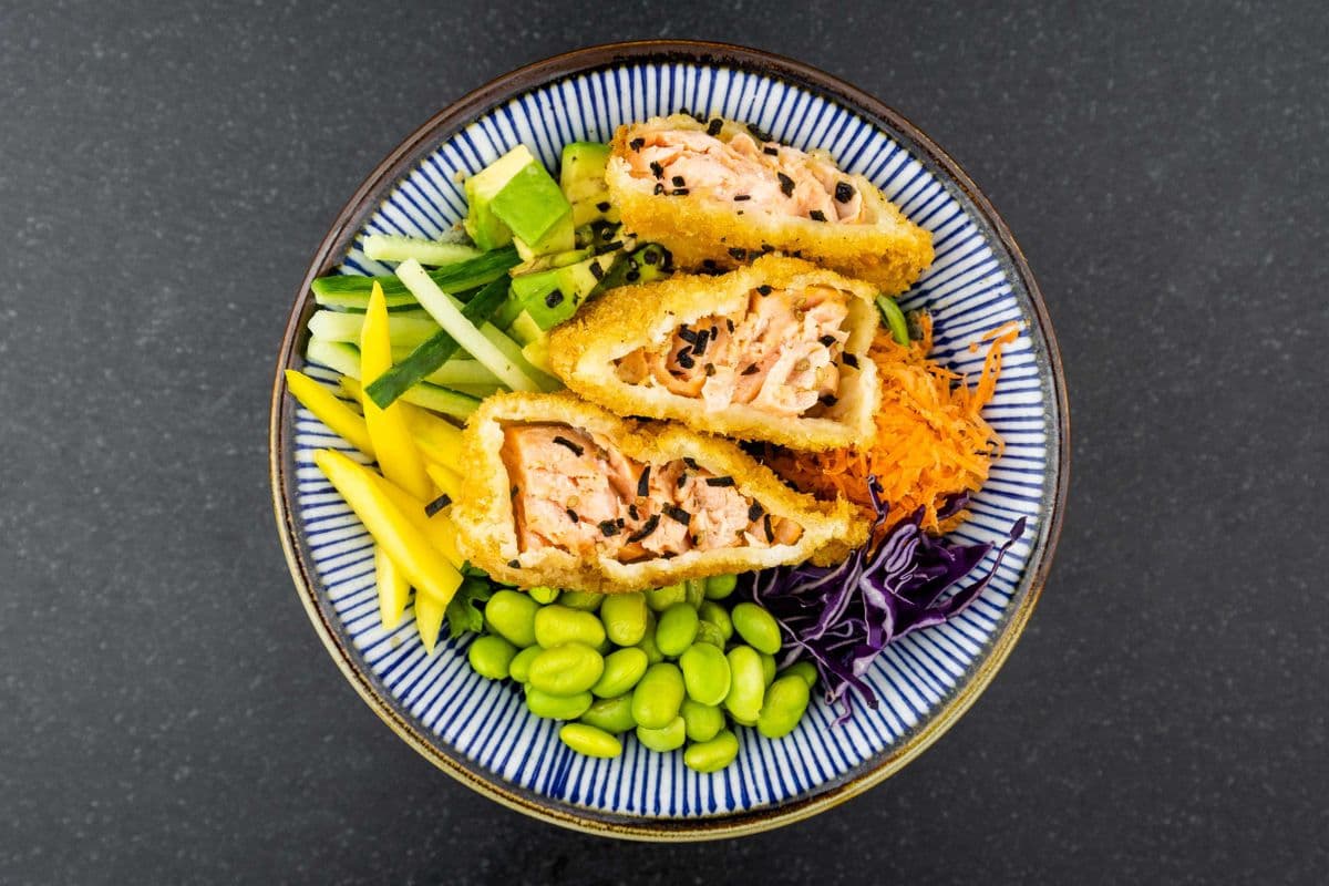 Salmon Katsu Poke