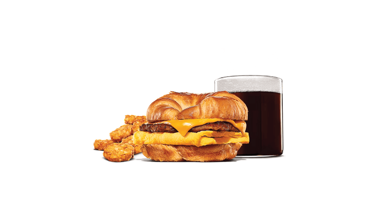 Sausage, Egg & Cheese Croissan'wich® Medium Combo