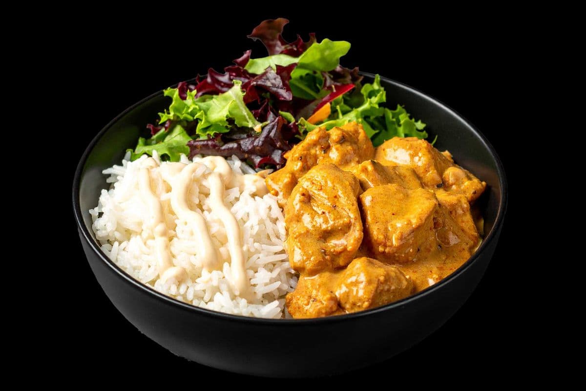 Butter Chicken Rice Bowl