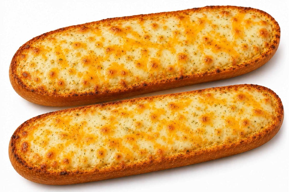 Garlic Bread with Mozzarella + Cheddar