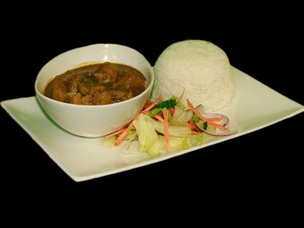 Potato Curry with Rice