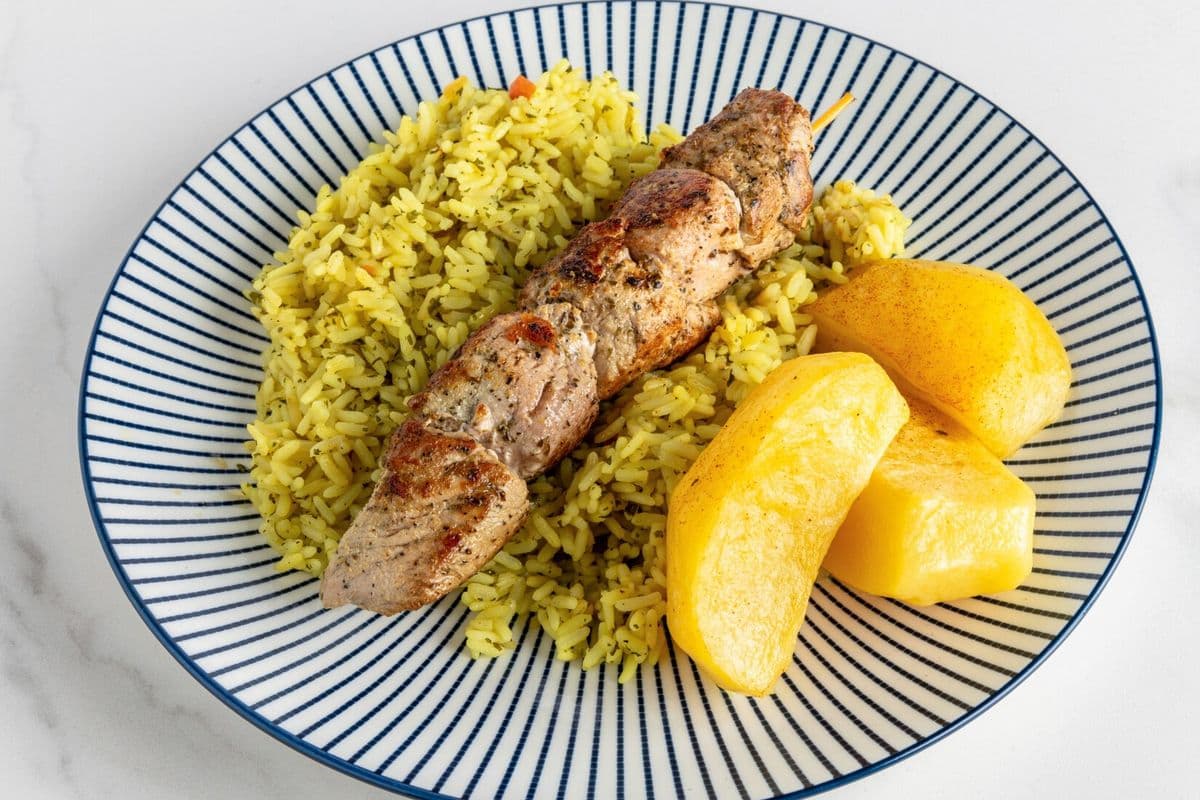 Pork Souvlaki Dinner