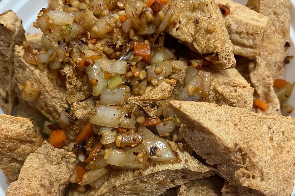 Deep-Fried Bean Curd with Hot Spicy Salt 椒盐豆腐