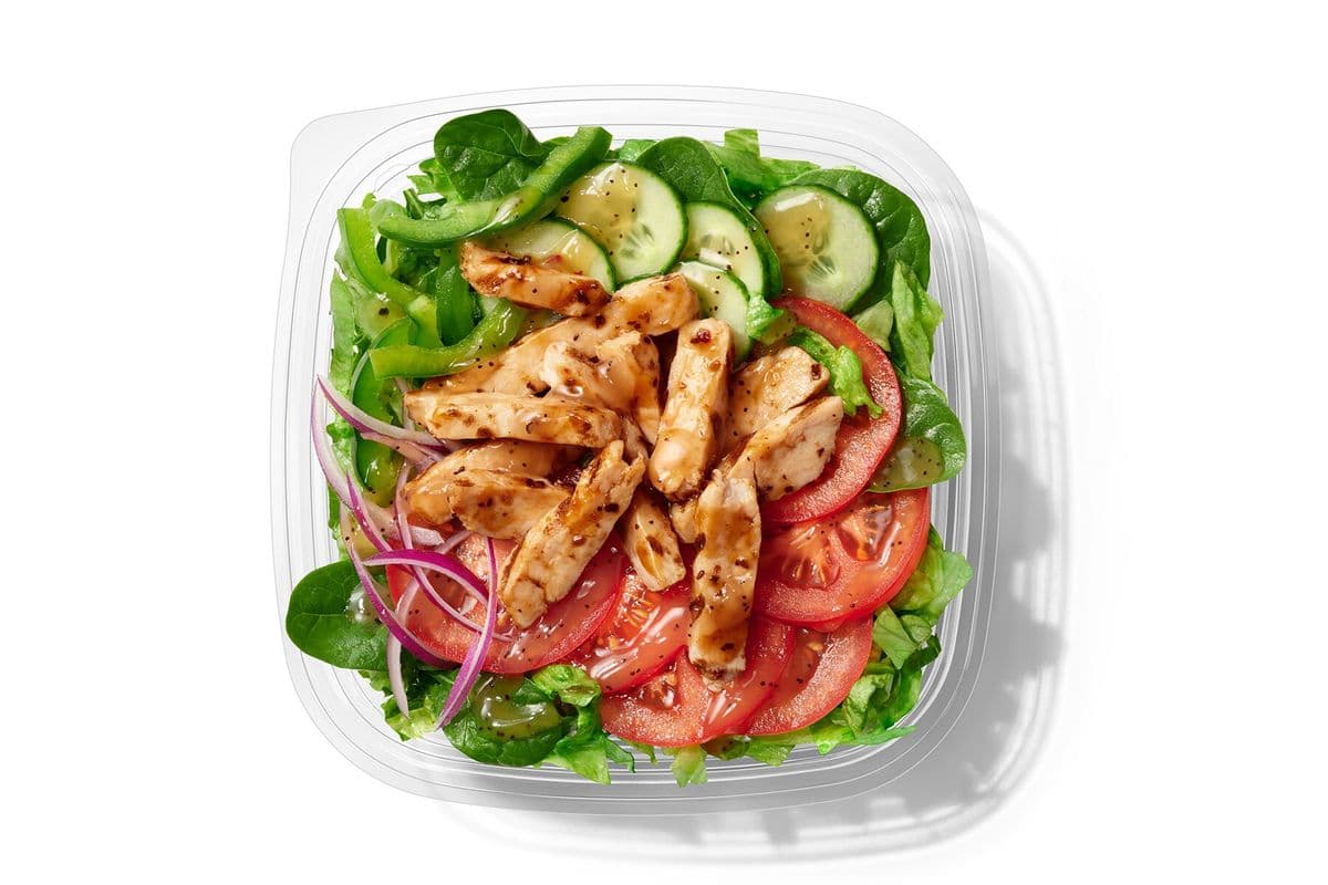 Poulet teriyaki aux oignons doux (Salade)