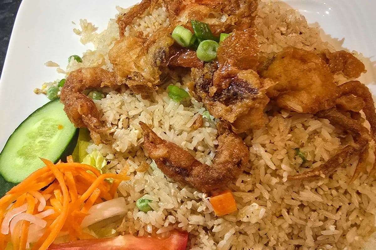 F2 Thai Imperial Soft Shell Crab Fried Rice (Cơm chiên thái)