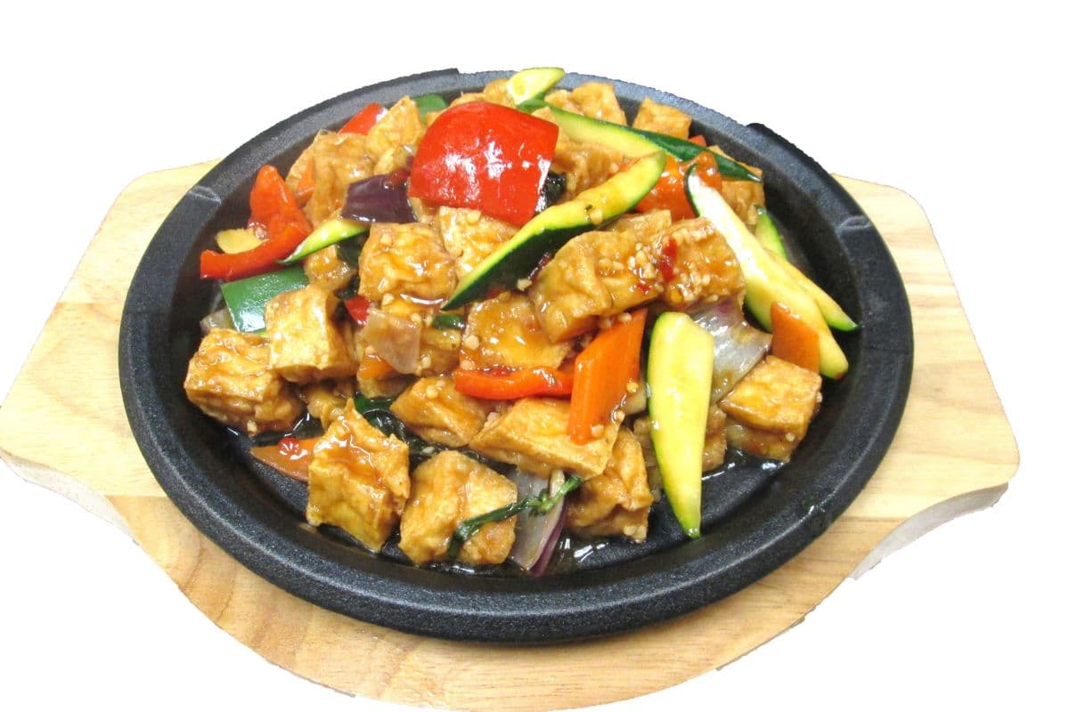214. Spicy Basil Tofu 鐵板九層塔豆腐