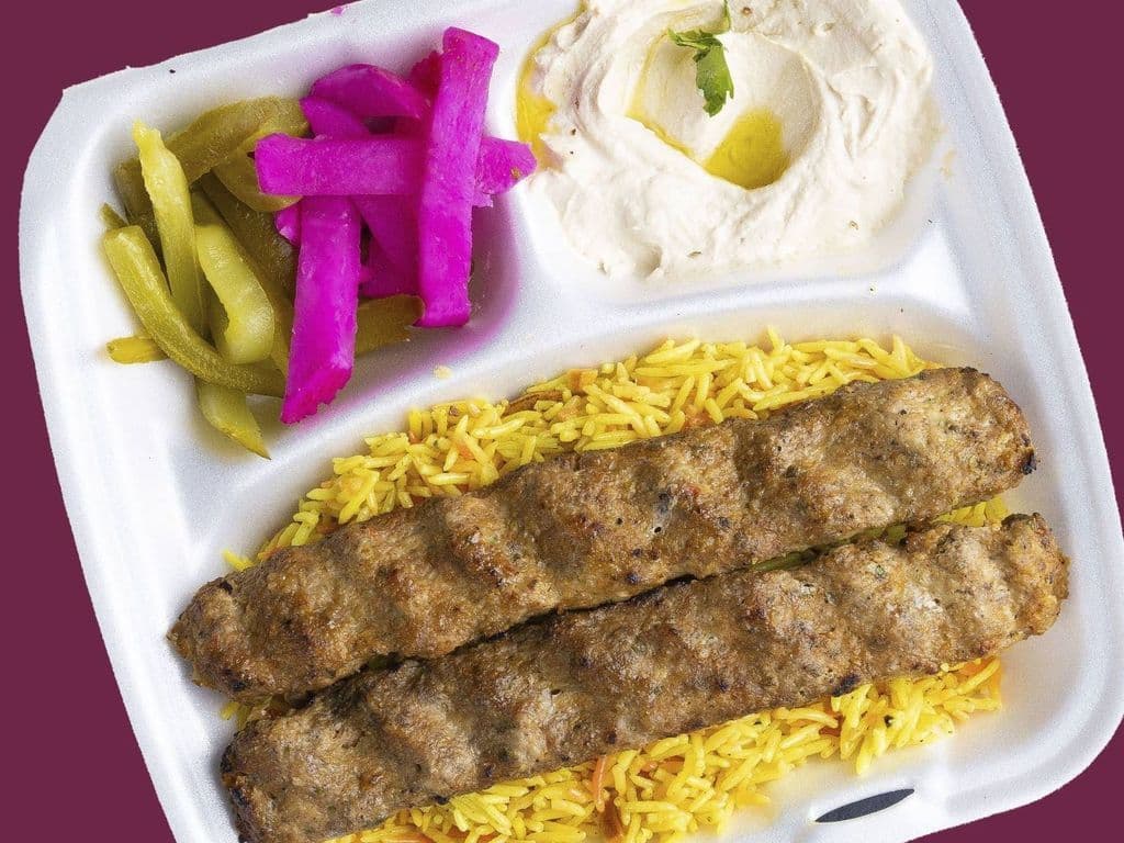 Ground Chicken Kebab Plate