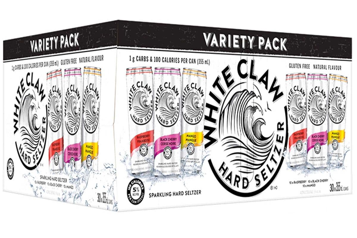 WHITE CLAW VARIETY PACK 30 CANS (30 x 355 ML)