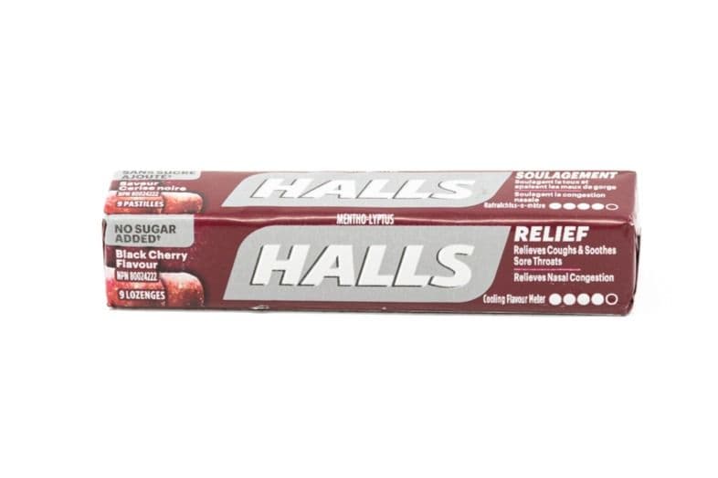 Halls Black Cherry No Sugar (9 Lozenges)