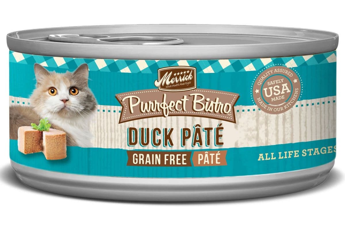 Merrick Purrfect Bistro Grain-Free Duck Pate Canned Cat Food (5.5 oz)