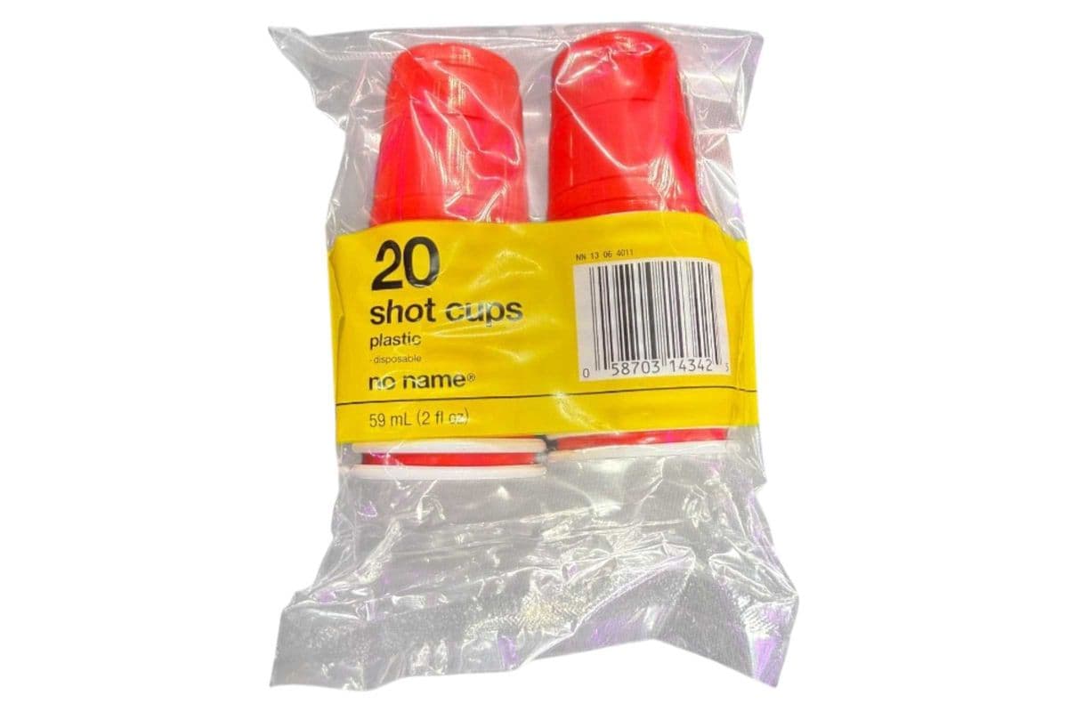 No Name Plastic Shot Cups (20 ct, 100 g)