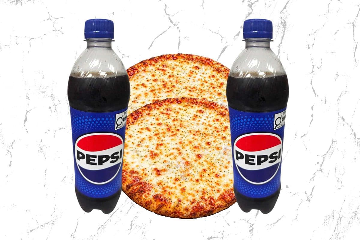 Two Small One-Topping Each Pizzas with Two Drinks