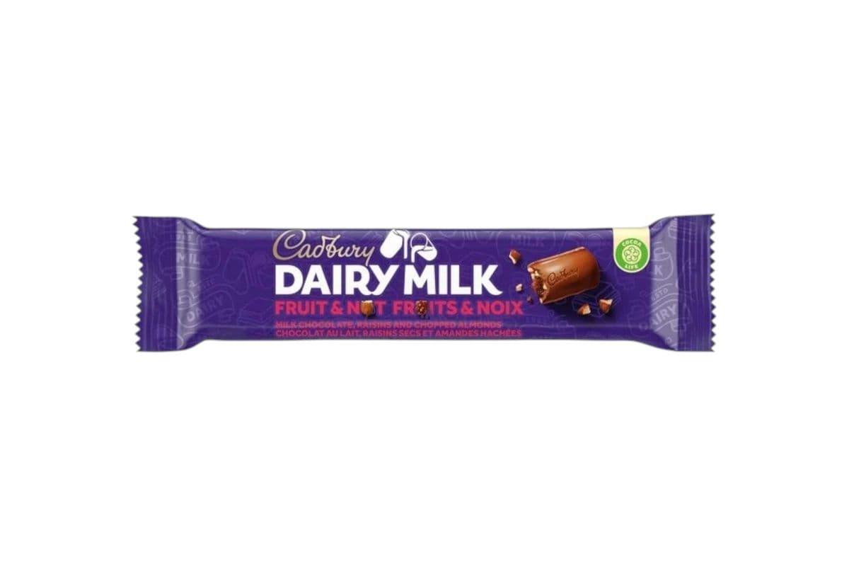 Dairy Milk Fruit and nut (42g) (210 Cal)