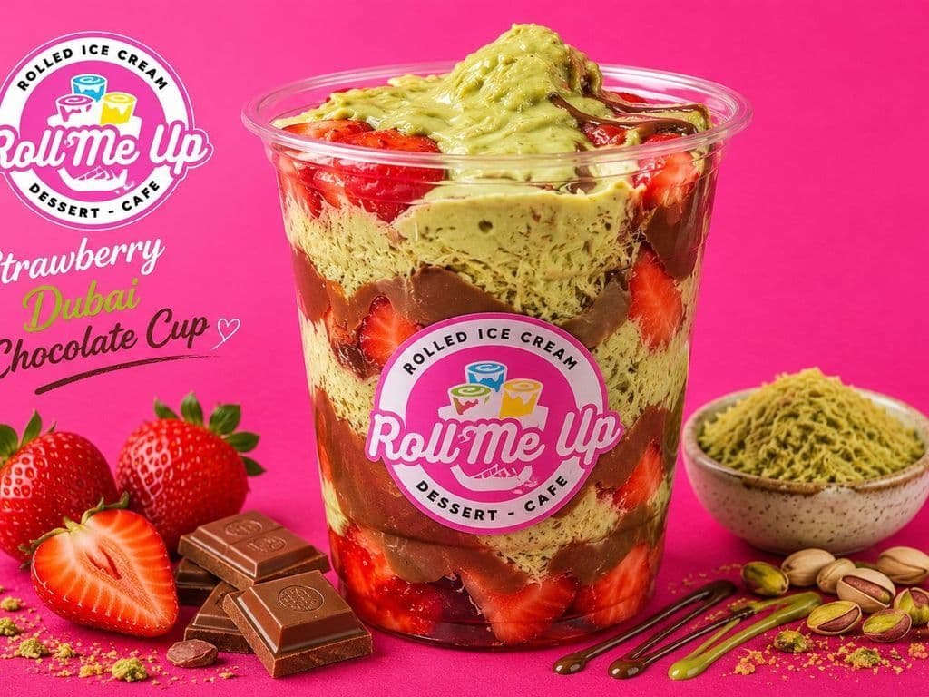 Strawberry Dubai Nutella Cup