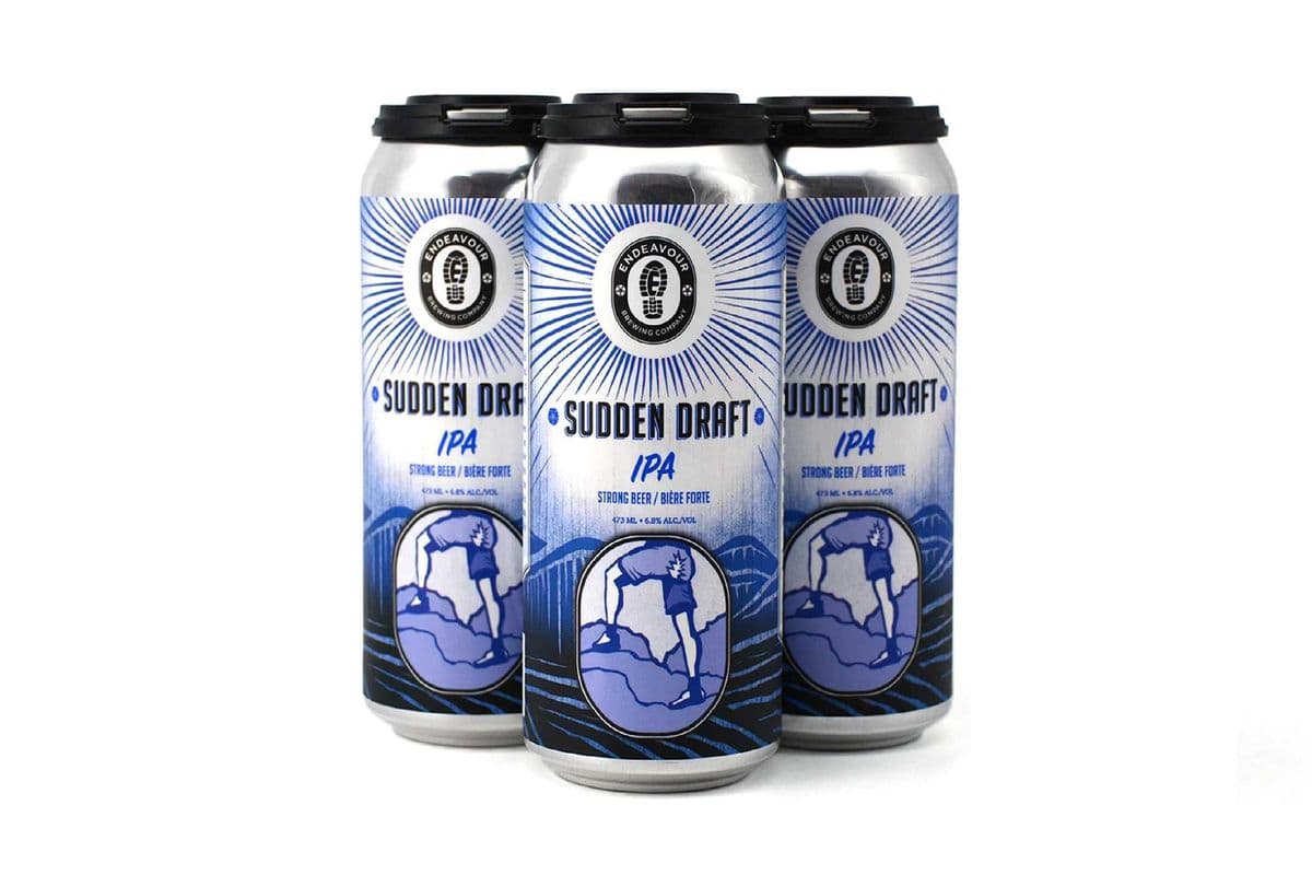 814595. ENDEAVOUR SUDDEN DRAFT IPA (4 x 473ML (CANS))