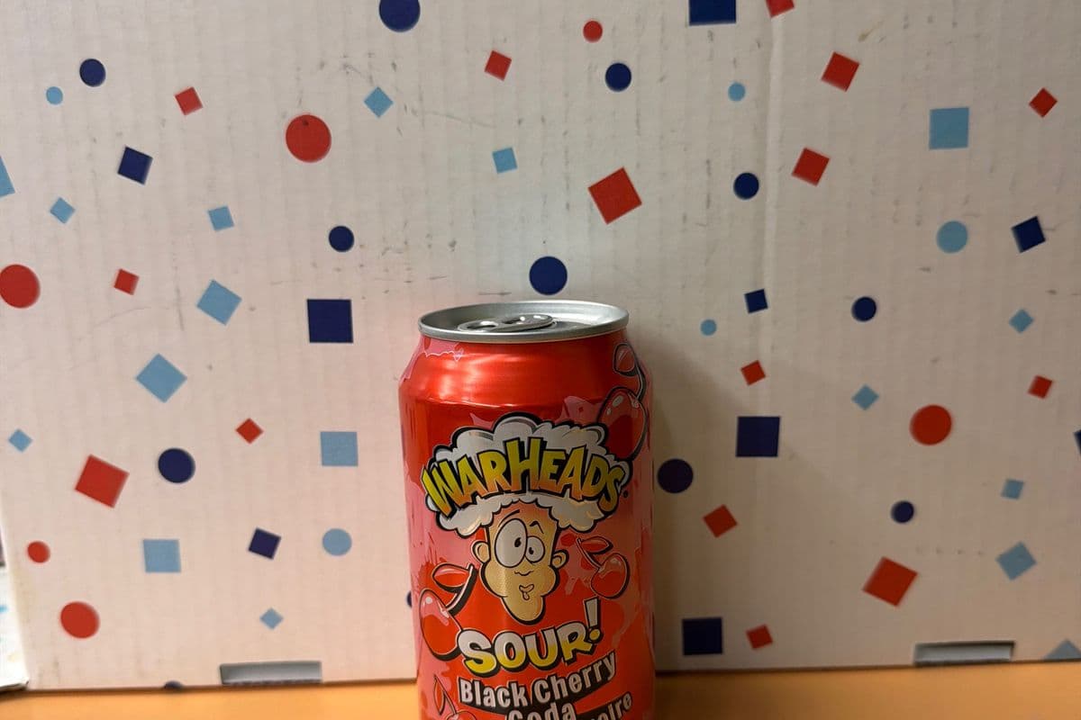 WarHeads Sour Black Cherry Soda 355ml